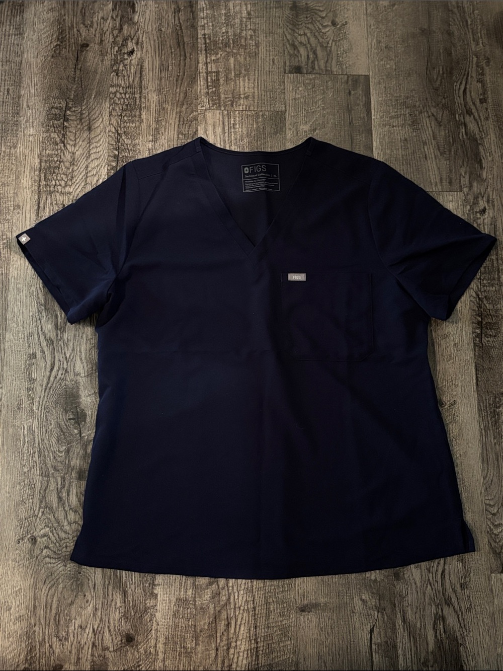 Figs Catarina One-Pocket Scrub Top - Navy Blue - Size XLarge